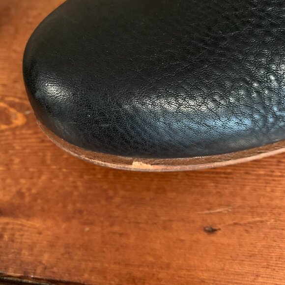 Kork-Ease Natalya Black Leather Comfort Chunky Wedge Ankle Bootie Women's 7 1/2 - Picture 16 of 16